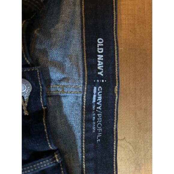 OLD NAVY Curvy Profile Jeans Womens Sz 10 Long Legs Mid‎ Rise Skinny Essential - Picture 8 of 11